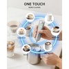 image:imageCIRCLE JOY Rechargeable 2Speed Handheld Milk Frother with Stand Dual Spring Whisk Electric Foamer Portable amp Detachable Coffee Frother Wand Drink Mixer for Lattes Macchiato Hot Chocolate SilverPStand  Storage Cover Silver