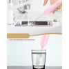 image:imageCIRCLE JOY Rechargeable 2Speed Handheld Milk Frother with Stand Dual Spring Whisk Electric Foamer Portable amp Detachable Coffee Frother Wand Drink Mixer for Lattes Macchiato Hot Chocolate SilverStand  Pink
