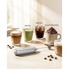 image:imageCIRCLE JOY Rechargeable 2Speed Handheld Milk Frother with Stand Dual Spring Whisk Electric Foamer Portable amp Detachable Coffee Frother Wand Drink Mixer for Lattes Macchiato Hot Chocolate SilverStand Silver