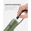 image:imageCIRCLE JOY Rechargeable 2Speed Handheld Milk Frother with Stand Dual Spring Whisk Electric Foamer Portable amp Detachable Coffee Frother Wand Drink Mixer for Lattes Macchiato Hot Chocolate SilverCStand Green