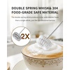 image:imageCIRCLE JOY Rechargeable 2Speed Handheld Milk Frother with Stand Dual Spring Whisk Electric Foamer Portable amp Detachable Coffee Frother Wand Drink Mixer for Lattes Macchiato Hot Chocolate SilverStand  Storage Cover Black