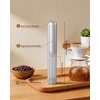 image:imageCIRCLE JOY Rechargeable 2Speed Handheld Milk Frother with Stand Dual Spring Whisk Electric Foamer Portable amp Detachable Coffee Frother Wand Drink Mixer for Lattes Macchiato Hot Chocolate SilverStorage Cover Silver