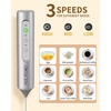 image:imageCIRCLE JOY Rechargeable Handheld Milk Frother Wand with 3 Variable Speeds 3 Whisks and Storage Box Electric Drink Mixer for Latte Cappuccino Hot Chocolate Eggs and Protein Powder SilverRechargeable with Storage Box  Silver