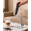 image:imageCIRCLE JOY Rechargeable Handheld Milk Frother Wand with 3 Variable Speeds 3 Whisks and Storage Box Electric Drink Mixer for Latte Cappuccino Hot Chocolate Eggs and Protein Powder SilverRechargeable with Storage Stand and Box  Black