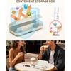 image:imageCIRCLE JOY Rechargeable Handheld Milk Frother Wand with 3 Variable Speeds 3 Whisks and Storage Box Electric Drink Mixer for Latte Cappuccino Hot Chocolate Eggs and Protein Powder SilverRechargeable with Storage Stand and Box  Beige