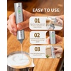 image:imageCIRCLE JOY Rechargeable Handheld Milk Frother Wand with 3 Variable Speeds 3 Whisks and Storage Box Electric Drink Mixer for Latte Cappuccino Hot Chocolate Eggs and Protein Powder SilverRechargeable with Storage Box  Silver