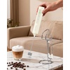 image:imageCIRCLE JOY Rechargeable Handheld Milk Frother Wand with 3 Variable Speeds 3 Whisks and Storage Box Electric Drink Mixer for Latte Cappuccino Hot Chocolate Eggs and Protein Powder SilverRechargeable with Storage Stand and Box  Beige