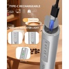 image:imageCIRCLE JOY Rechargeable Handheld Milk Frother Wand with 3 Variable Speeds 3 Whisks and Storage Box Electric Drink Mixer for Latte Cappuccino Hot Chocolate Eggs and Protein Powder SilverRechargeable with Storage Stand and Box  Silver