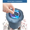 image:imageCIRCLE JOY Premium Manual Salt and Pepper Grinder Set Refillable Salt and Pepper Shakers with Ceramic Blades Adjustable Coarseness and BPAfree 180ml Glass Container Tall BlackShort Set  Blue