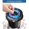 image:imageCIRCLE JOY Premium Manual Salt and Pepper Grinder Set Refillable Salt and Pepper Shakers with Ceramic Blades Adjustable Coarseness and BPAfree 180ml Glass Container Tall BlackTall  Black