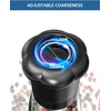 image:imageCIRCLE JOY Premium Manual Salt and Pepper Grinder Set Refillable Salt and Pepper Shakers with Ceramic Blades Adjustable Coarseness and BPAfree 180ml Glass Container Tall BlackTall Set  Black